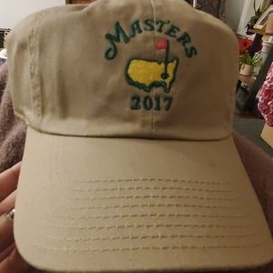 Tan masters 2017 hat nwt